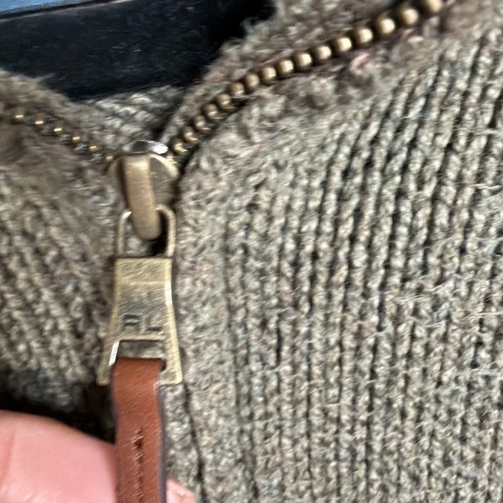 Polo Ralph Lauren‎ Quarter Zip Sweater Mens XL Cotton Olive Green